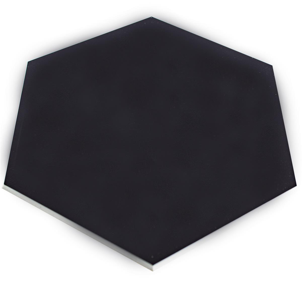 Vinyle Hexagone Carrelage Mural Century Auto Adhésif Noir