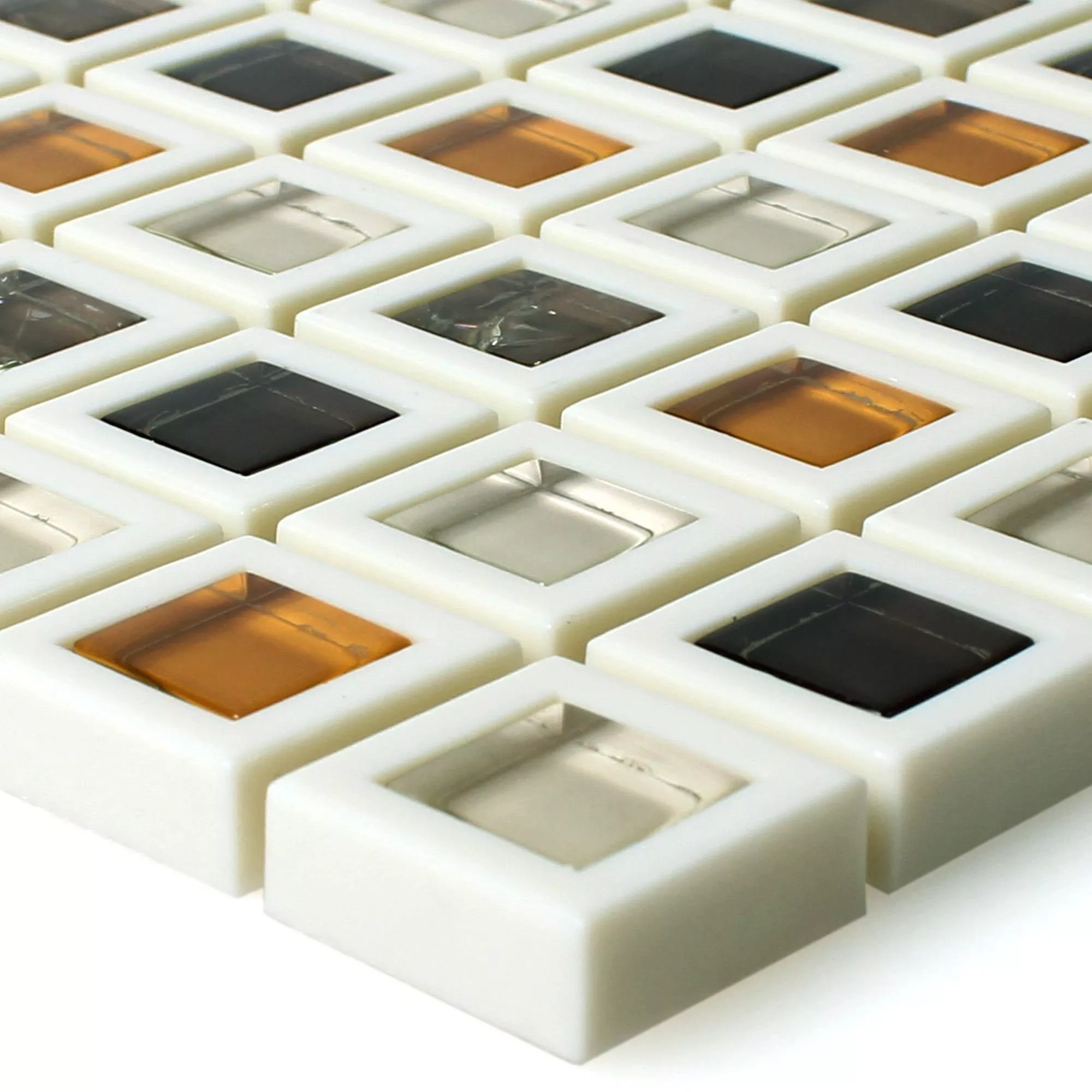 Verre Plastique Mosaïque Carrelage Anatolia Brun Verre Plastique Mosaïque Carrelage Anatolia Brun