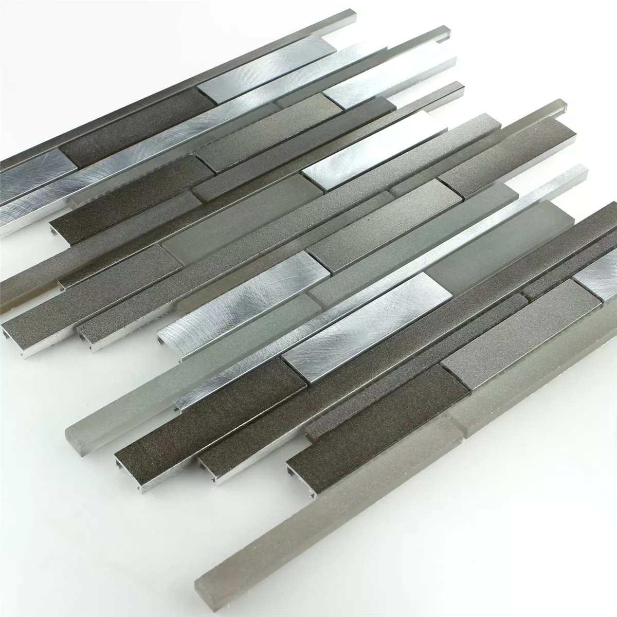 Échantillon Aluminium Verre Design Mosaïque Boue Stick