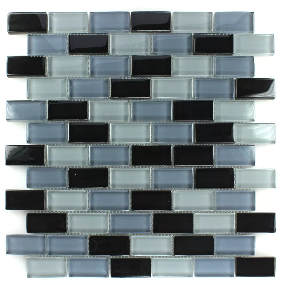 Mosaïque Verre Brick Noir