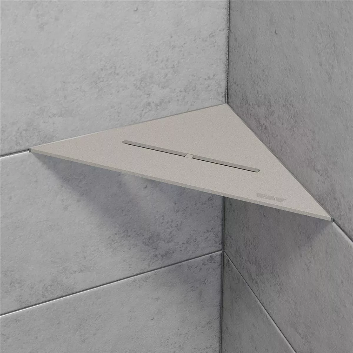 Wandplank doucheplank Schlüter driehoek 21x21cm Pure