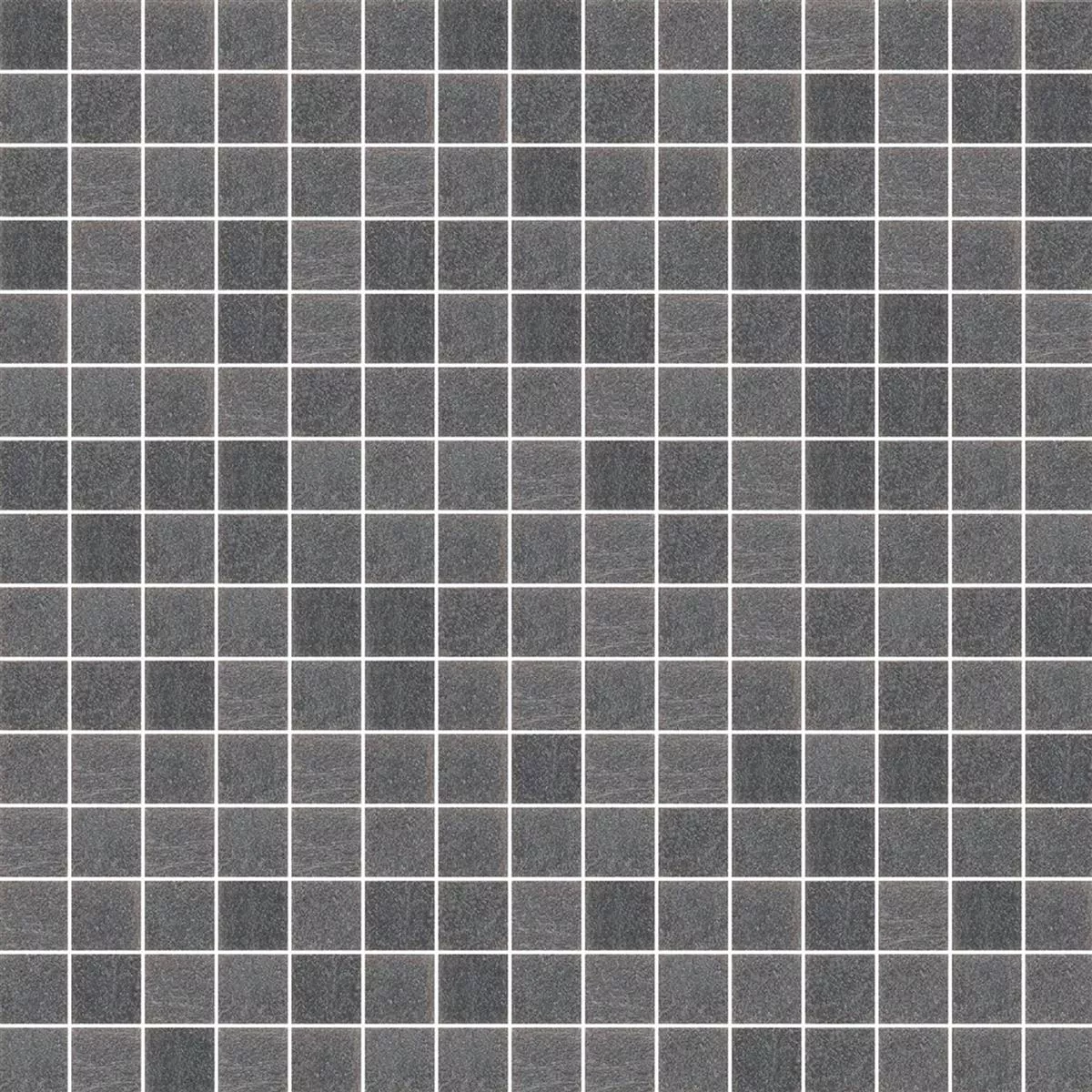 Mosaïque En Verre Tuile Trend-Vi Vitreo 154 Gris Foncé 20x20mm