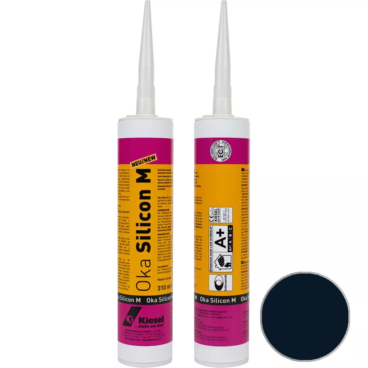 OKA SILICON M joint silicone pierre naturelle velours noir 310 ml