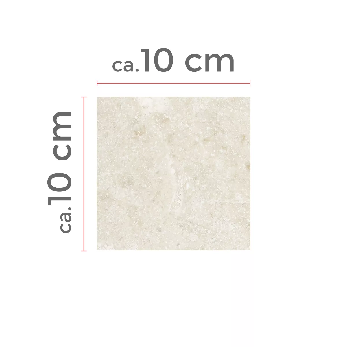Sample Natursteentegels Marmer Afyon Beige 10x10cm
