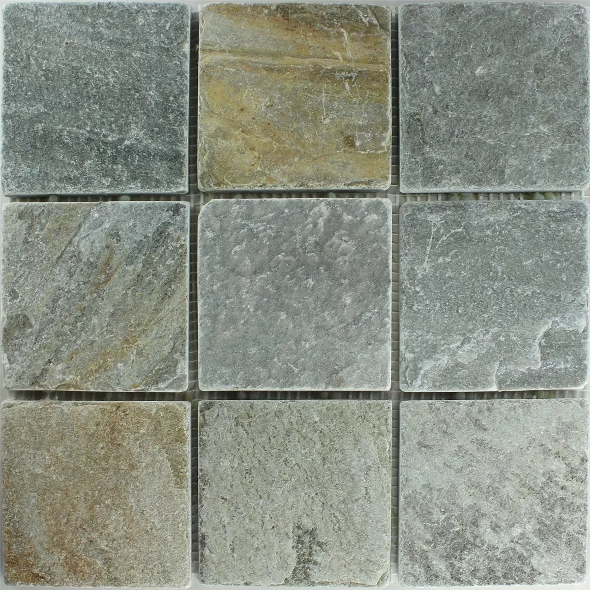 Échantillon Mosaïque Quartzit Beige Gris 