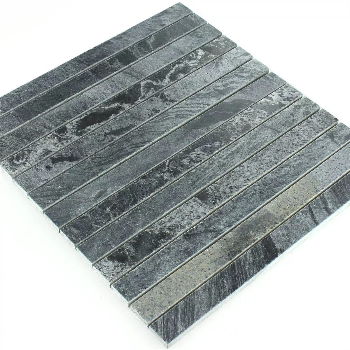 Mozaïektegel Kwartsiet Natuursteen Glanzend 25x300x10mm