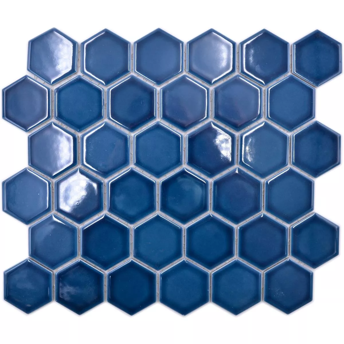 Keramiek Mozaïek Salomon Hexagon Blauw Groen H51
