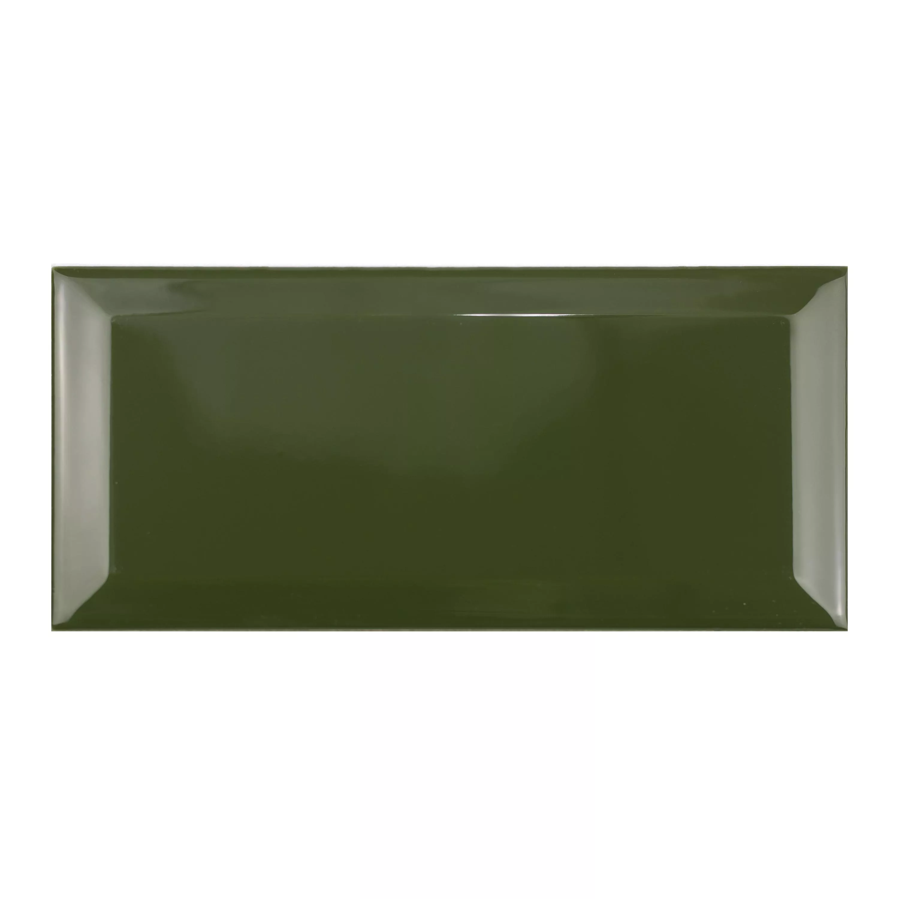 Metro Wandtegels Brasilia Met Facet 7,5x15x0,7cm Verde Botella Metro Wandtegels Brasilia Met Facet 7,5x15x0,7cm Verde Botella