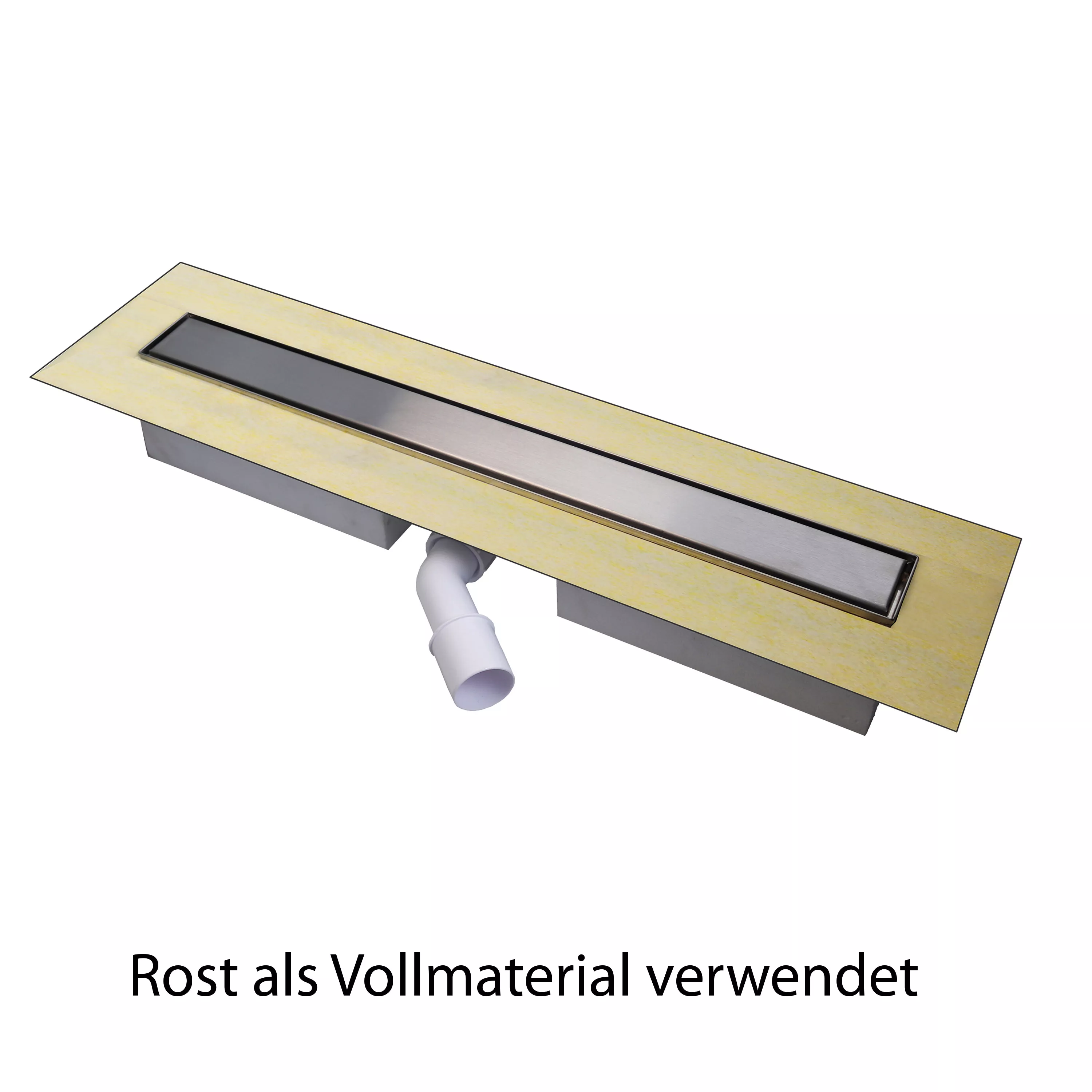 Caniveau De Douche Pro Flex Ensemble Complet De Grille De Recouvrement, Utilisable Des Deux Côtés 12