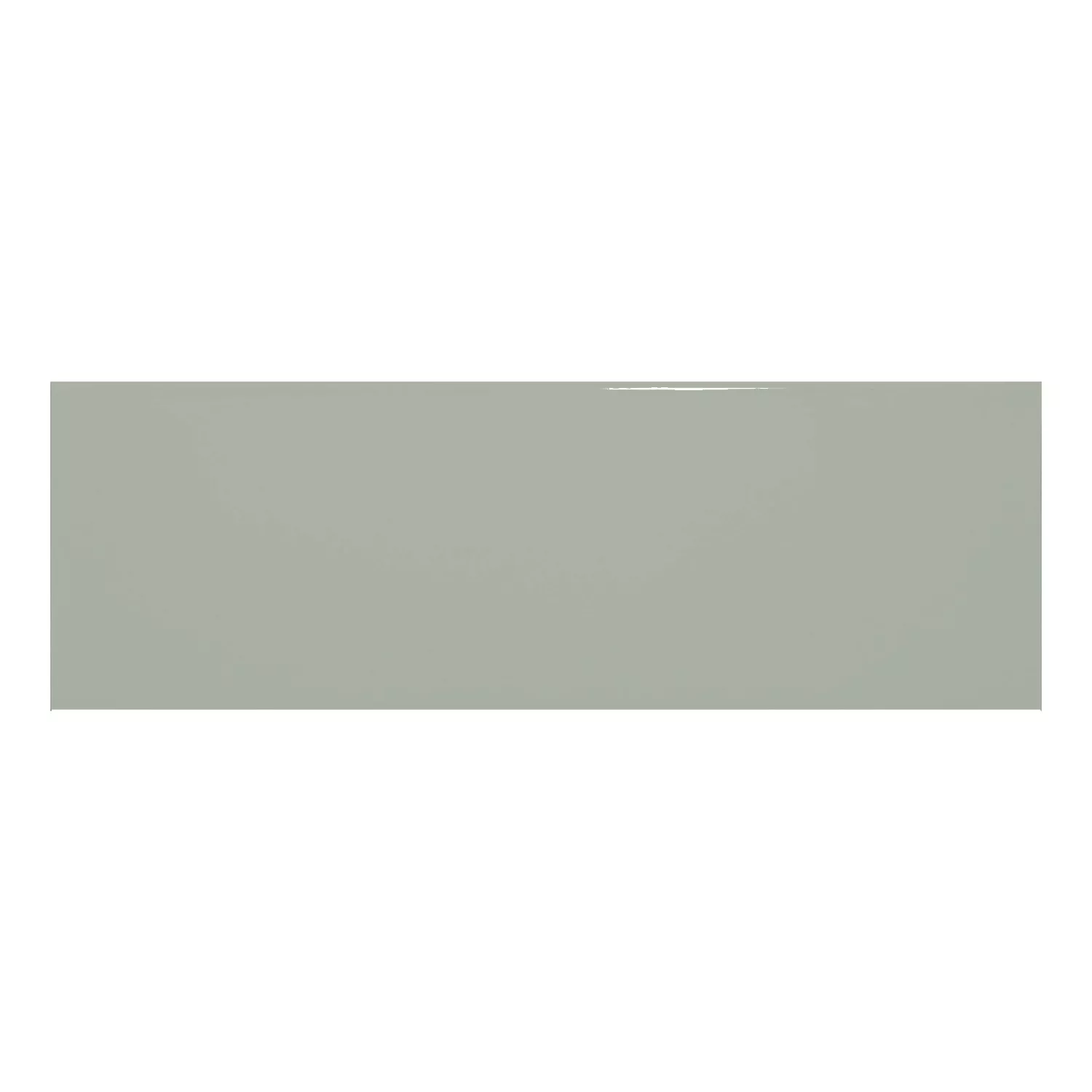 Metro tegel Groen Glanzend 10x30 cm Zonder Facet Candy Sage