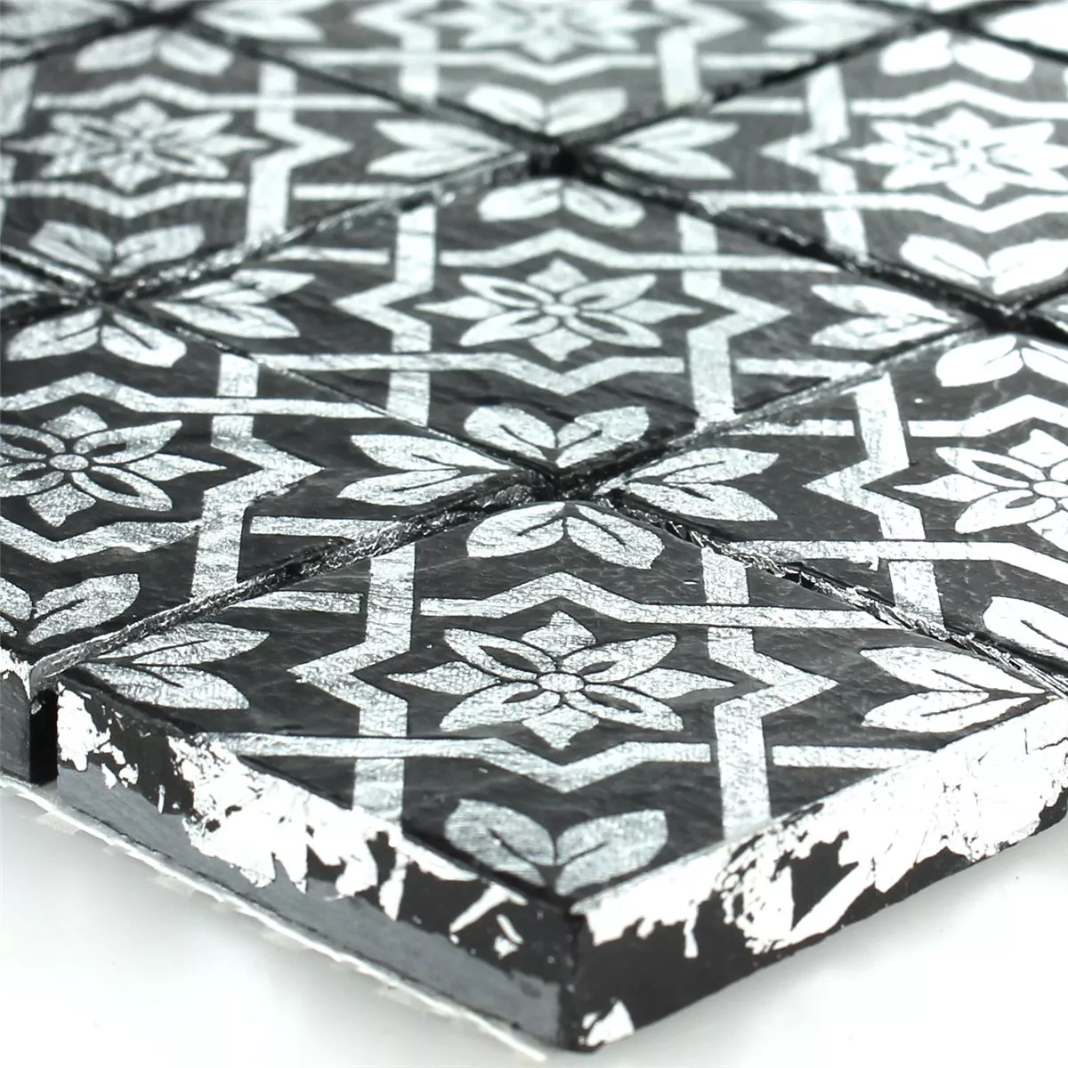 Mosaïque Ardoise Platin Noir Mosaïque Ardoise Platin Noir