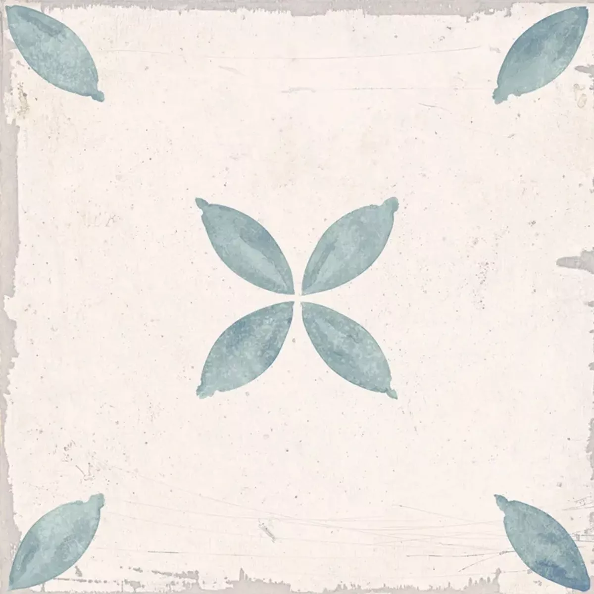 Pelin Lichtblauw Crème 25x25 cm