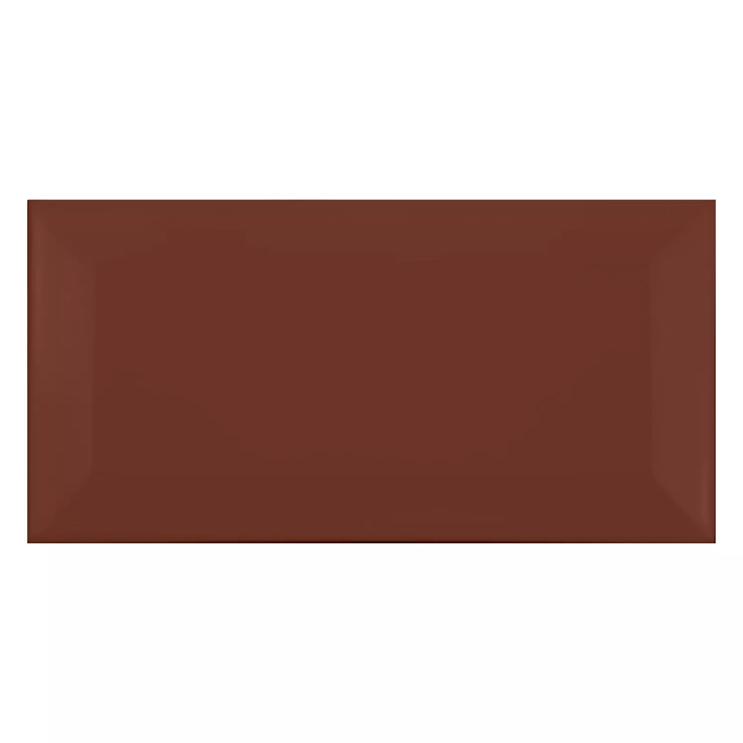 Carrelage métro Brun Mat 7,5x15 cm Avec Facette Pitcox Marron
