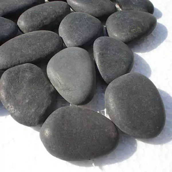 Sample Mozaïektegel Kiezelsteen Natuursteen Zwart