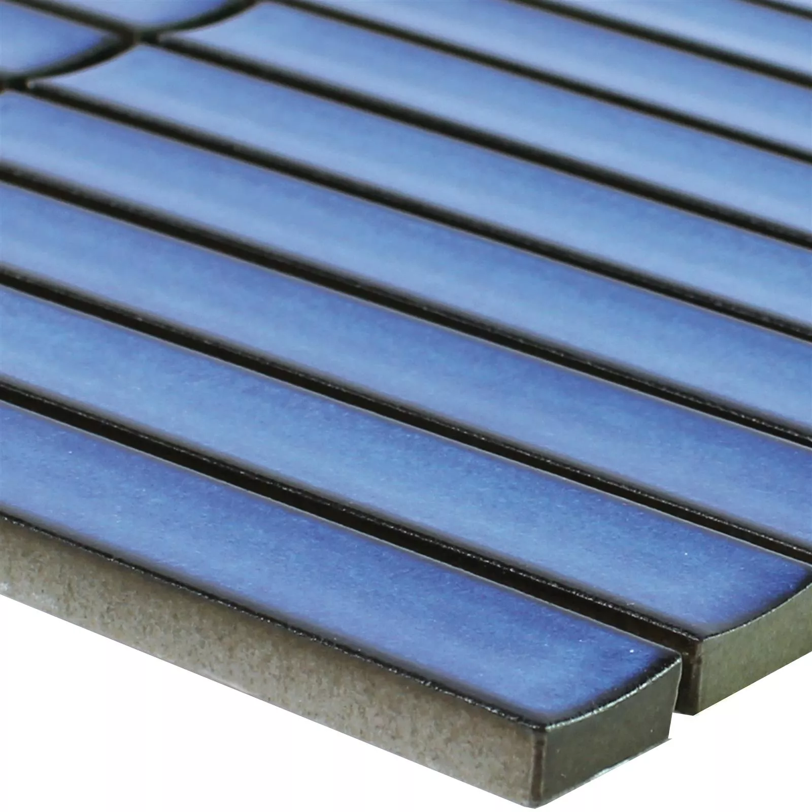 Mosaïque Céramique Bleue Brillante 25x25mm – Pour Mur De Cuisine Ou Salle De Bain, Lot Carreaux