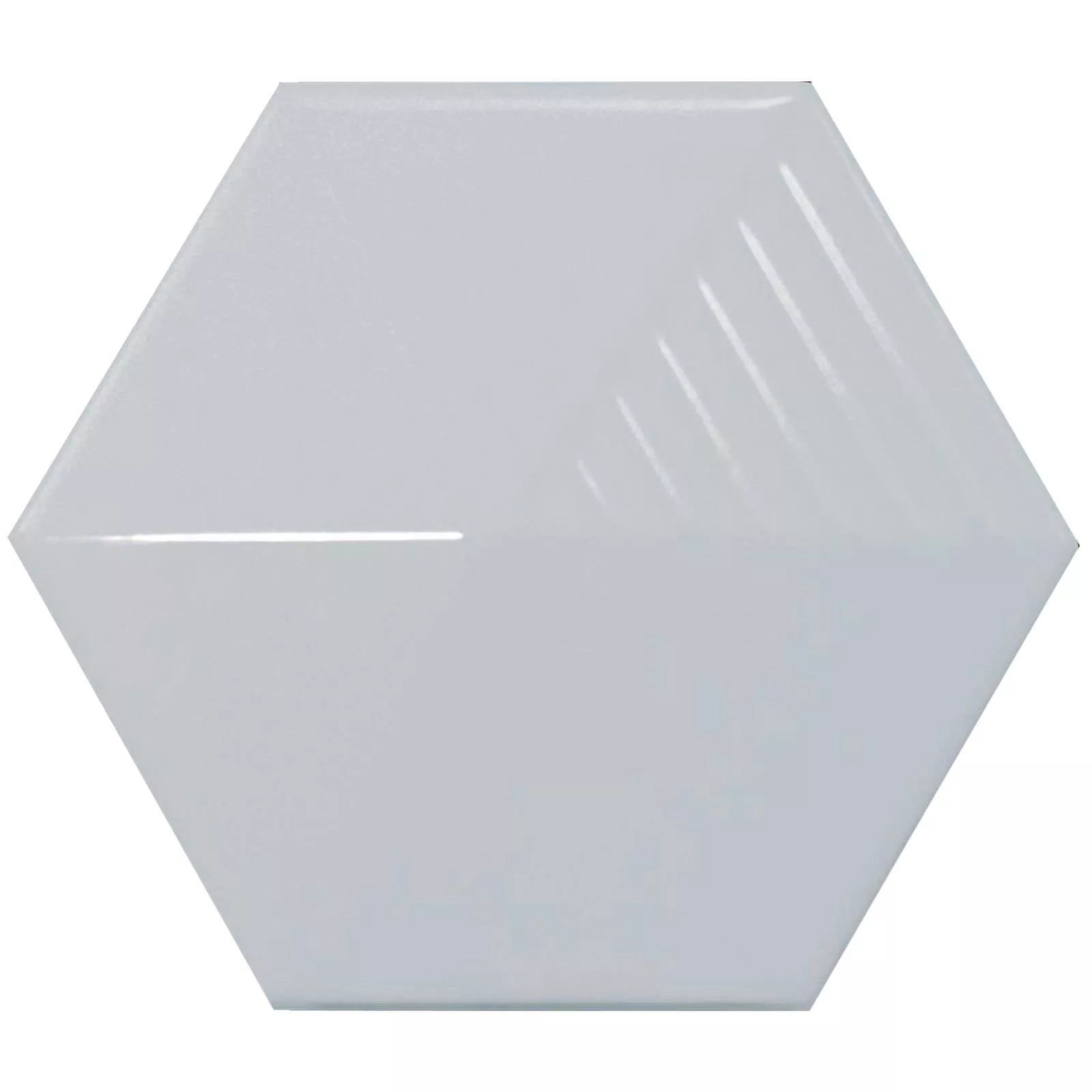 Wandtegels Rockford 3D Hexagon 12,4x10,7cm Lichtblauw