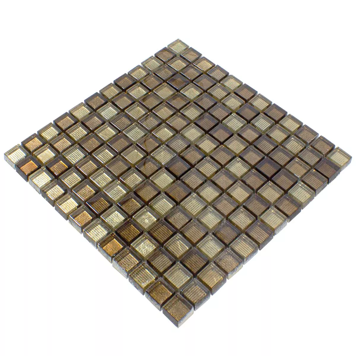 Échantillon Mosaïque En Verre Carrelage Tyson Structuré Bronze