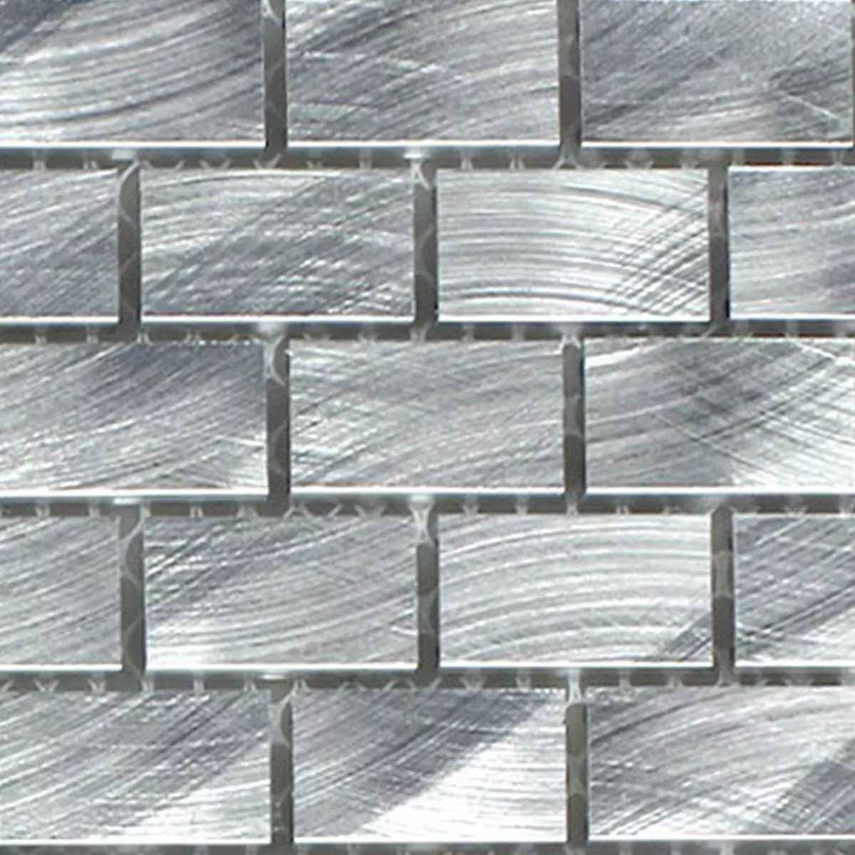 Échantillon Mosaïque Aluminium Argent 