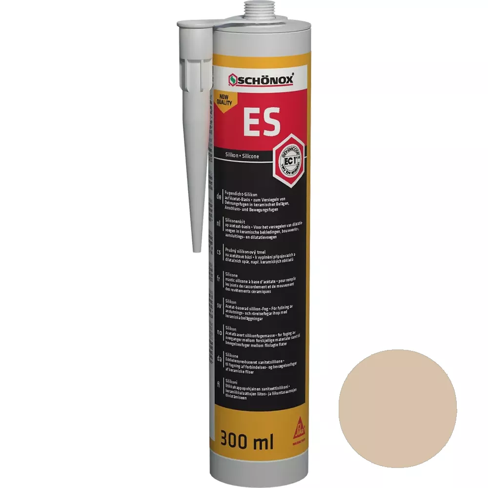Mastic silicone pour joints Schönox ES Jurabeige (300 ml) Mastic silicone pour joints Schönox ES Jurabeige (300 ml)