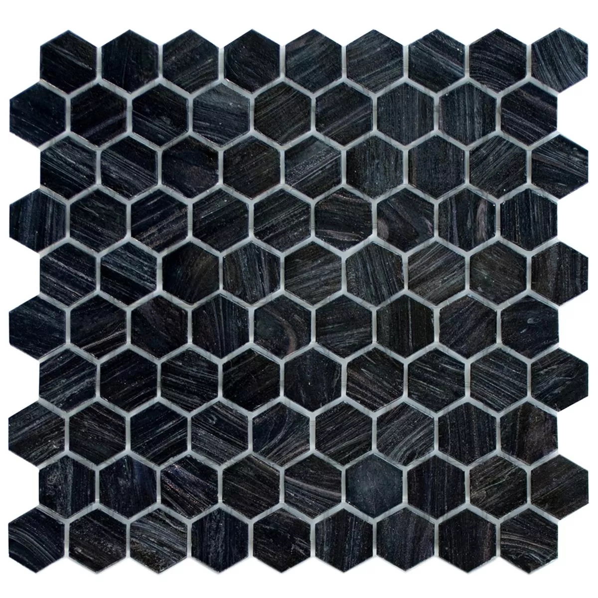 Mosaïque En Verre Carrelage Trend-Vi Hexagonal 260 Anthracite