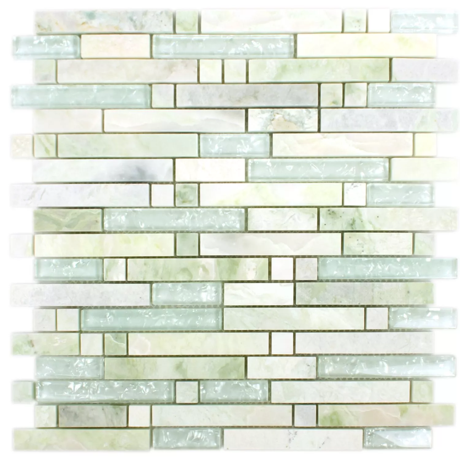 Sample Mozaïektegel Onyx Larinera Groen Goud Verbund