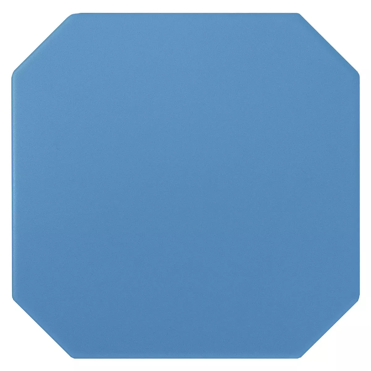 Grès Cérame Pleine Masse Carrelage Genexia Uni Bleu Octogone 20x20cm
