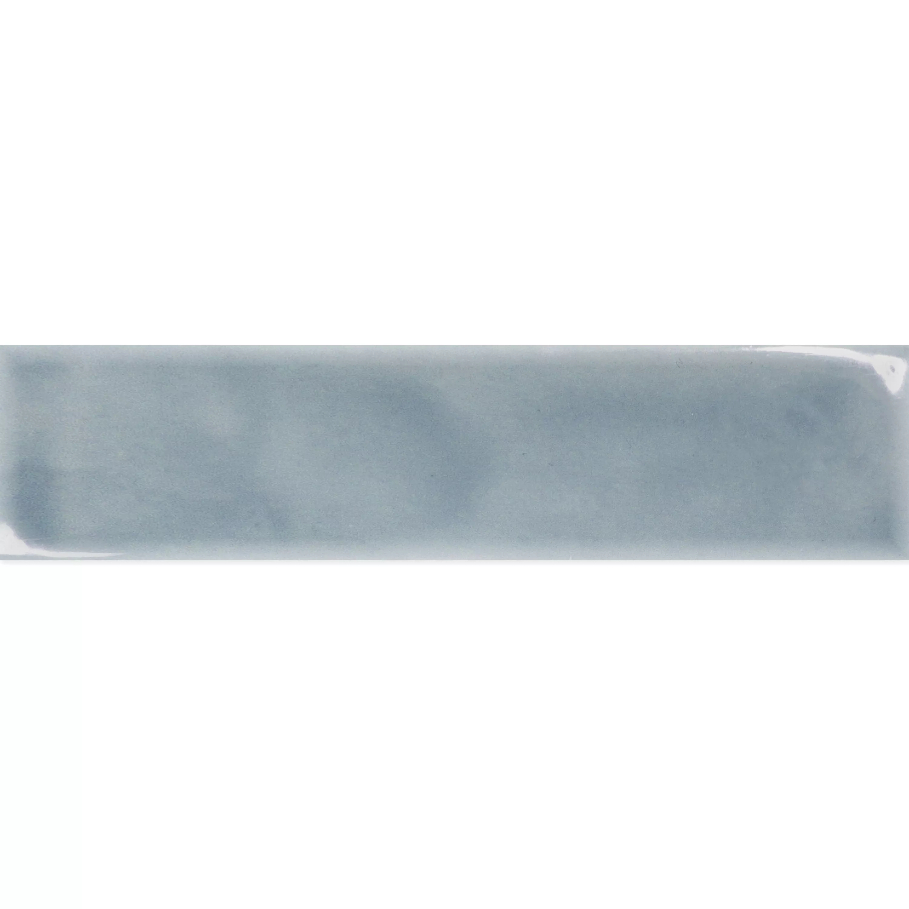 Carrelage Mural Tamaris Flora Brillant Ondulé Bleu Clair 5x25cm 
