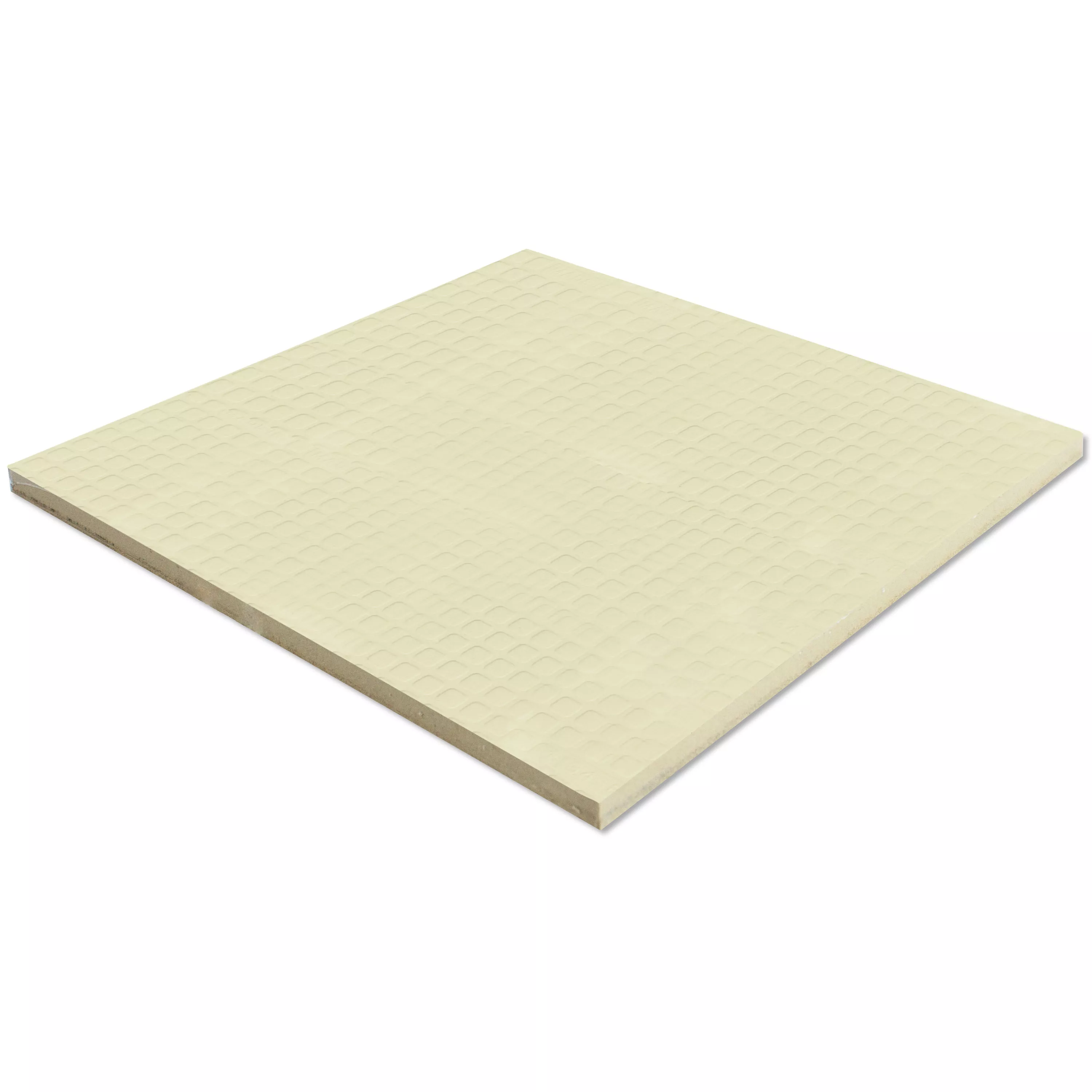 Wandtegels Verbania Glanzend Gegolfd Beige 20x20cm