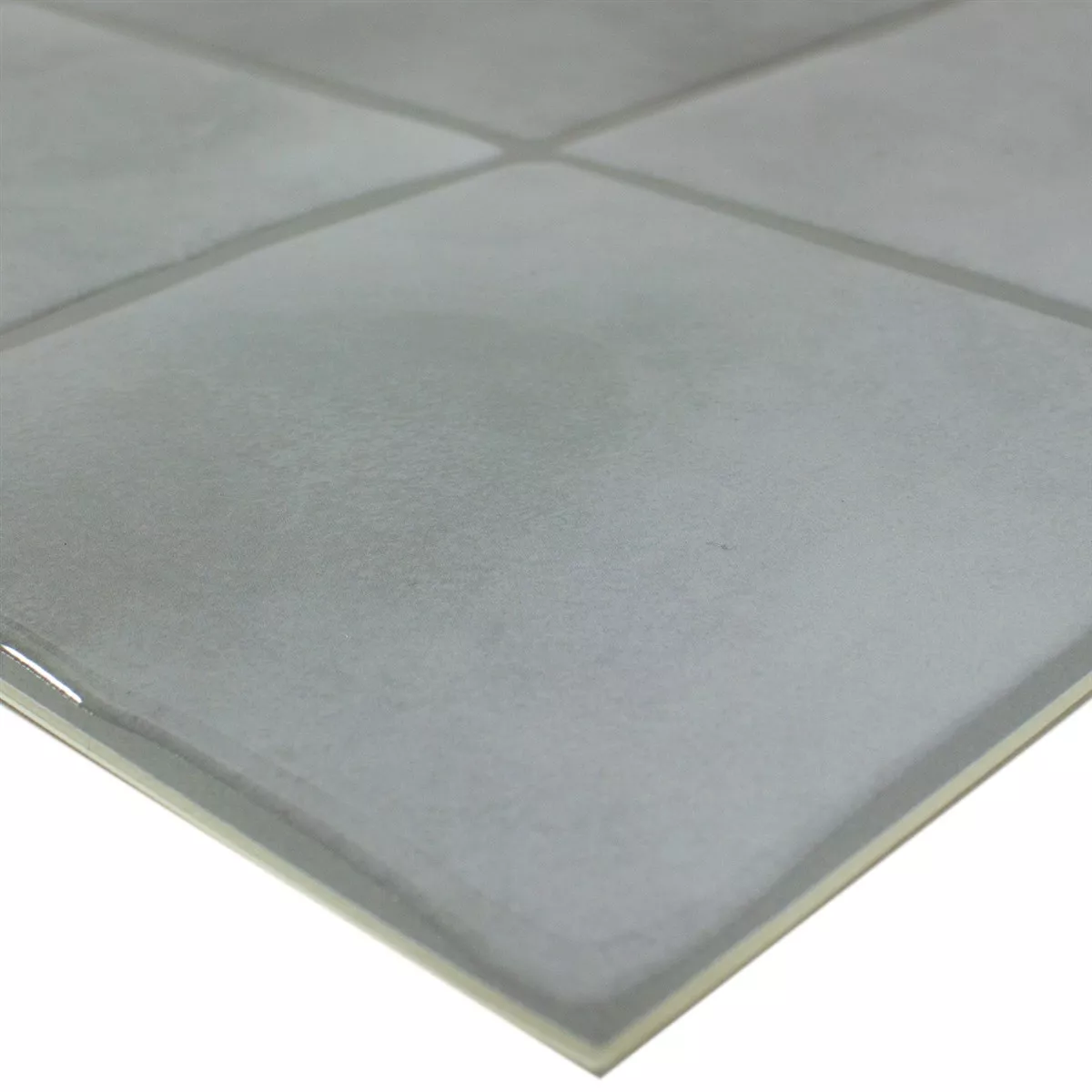 Mosaïque Carrelage Lavin Gris Clair Brillant Auto Adhésif