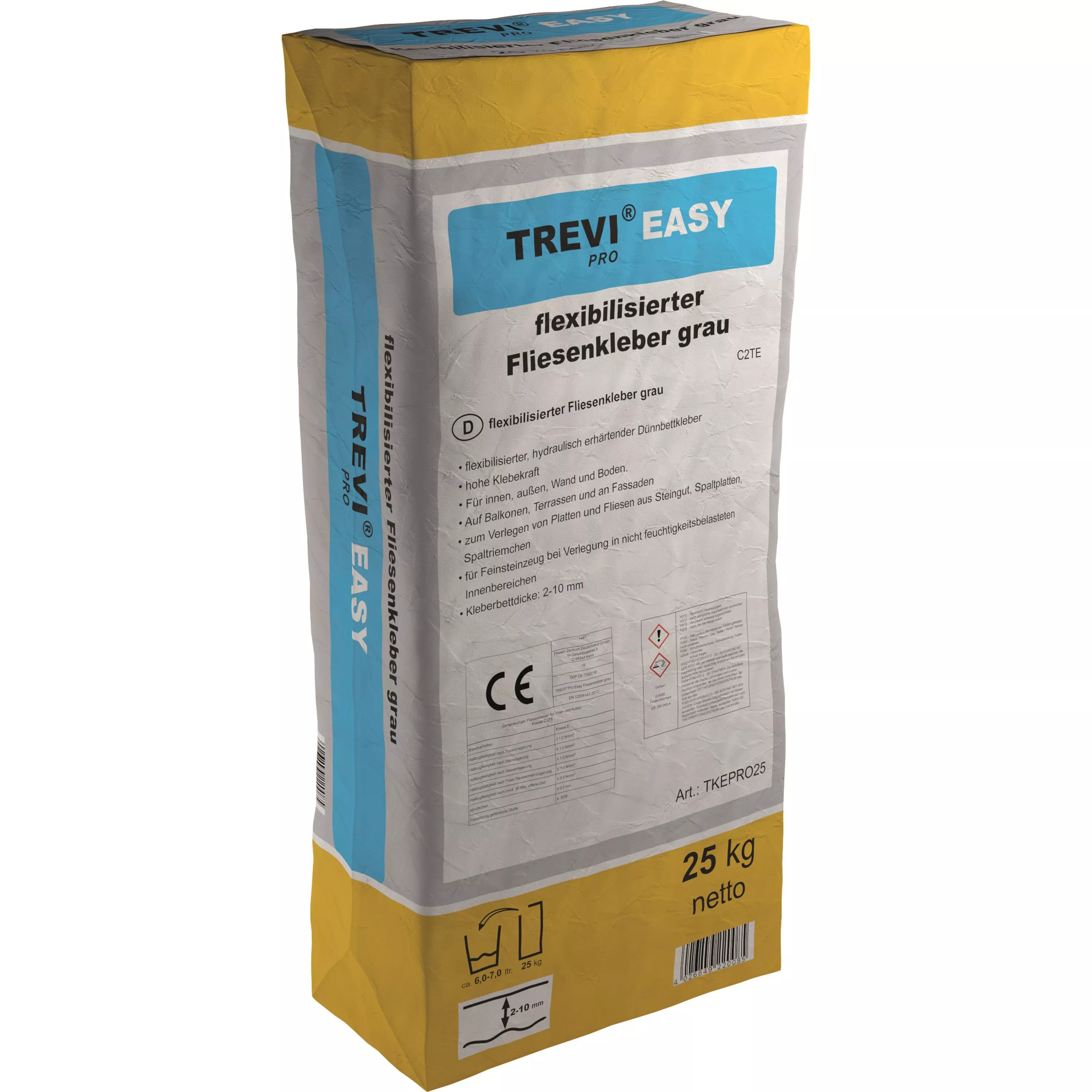 Colle à Carrelage Pro Easy Pour Faïence Et Grès Cérame (25KG) Colle à Carrelage Pro Easy Pour Faïence Et Grès Cérame (25KG)