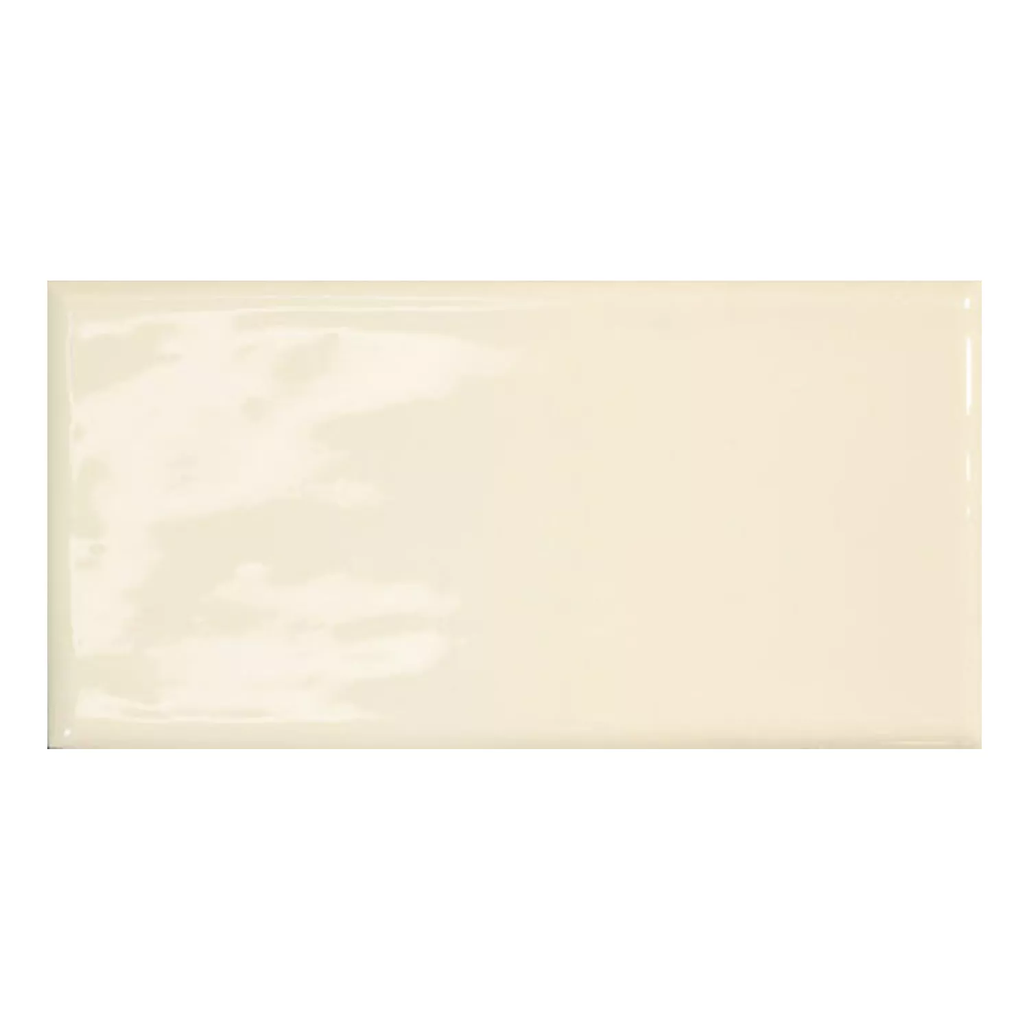 Calissi Beige Brillant Rustique 7,5x15 cm Hueso