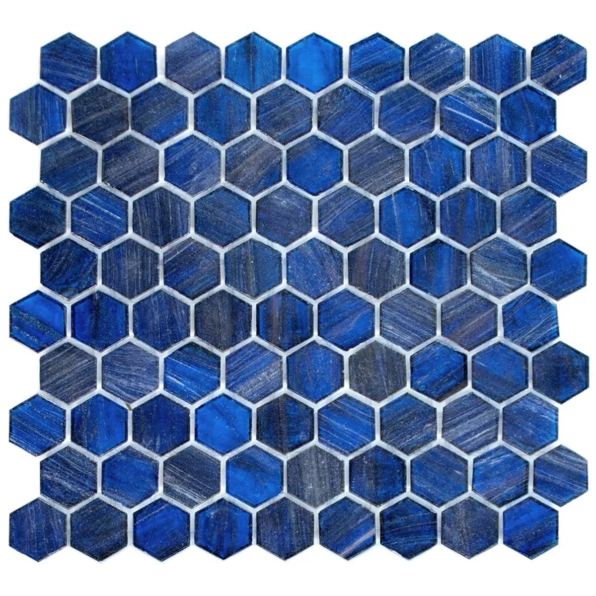 Mosaïque En Verre Carrelage Trend-Vi Hexagonal 239 Bleu