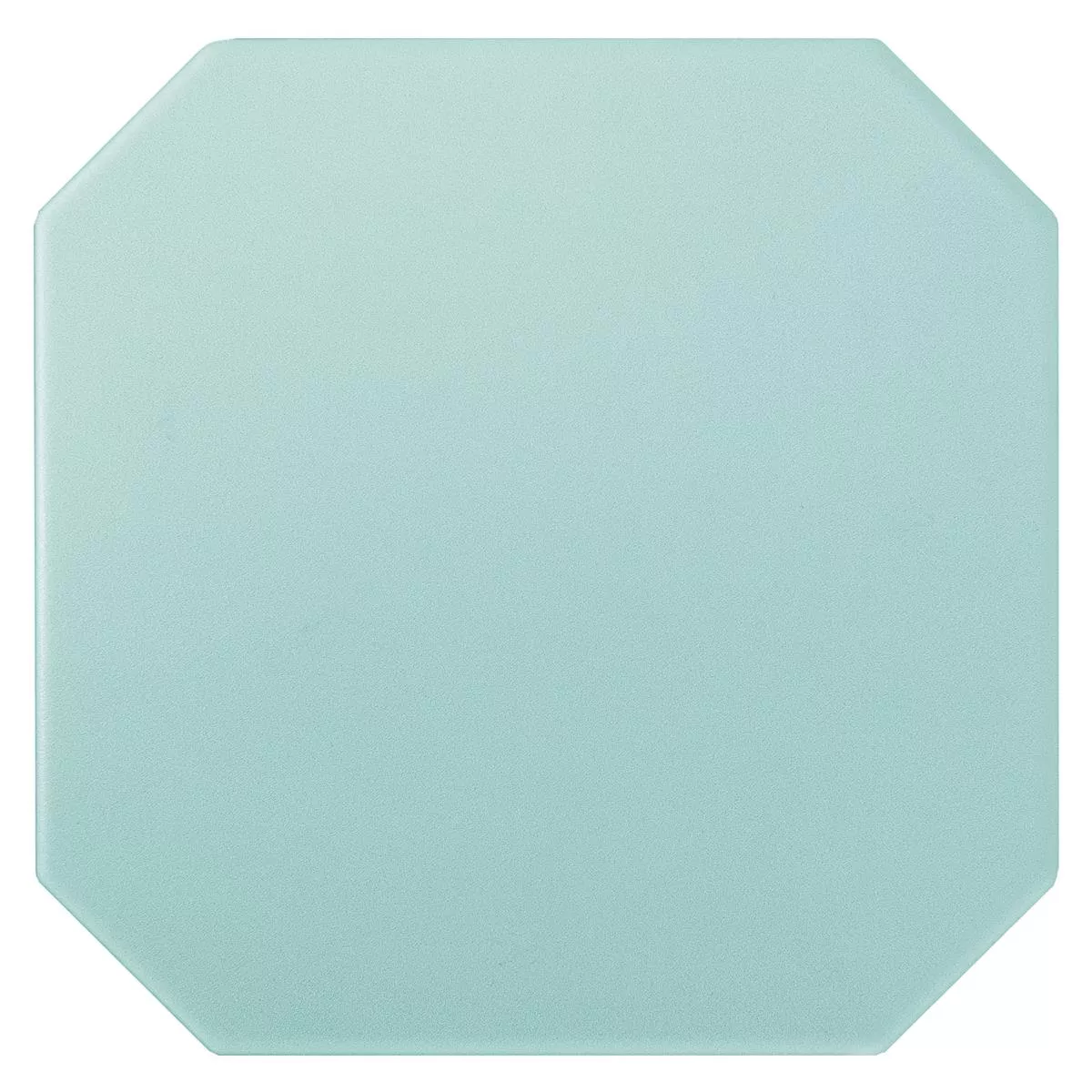 Grès Cérame Pleine Masse Carrelage Genexia Uni Turquoise Octogone 20x20cm