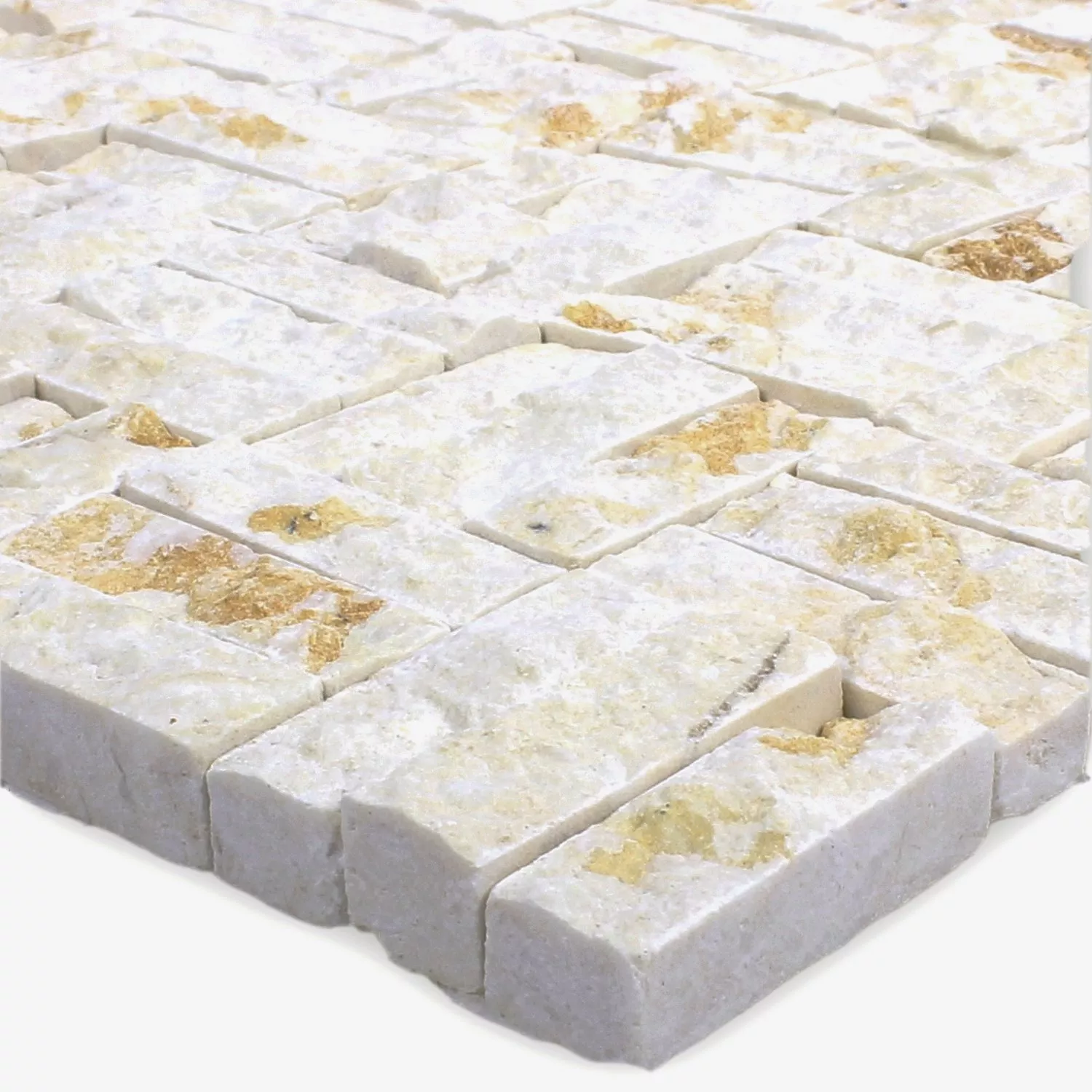 Mosaïque Pierre Naturelle Parkett Splitface 3D Beige Mosaïque Pierre Naturelle Parkett Splitface 3D Beige