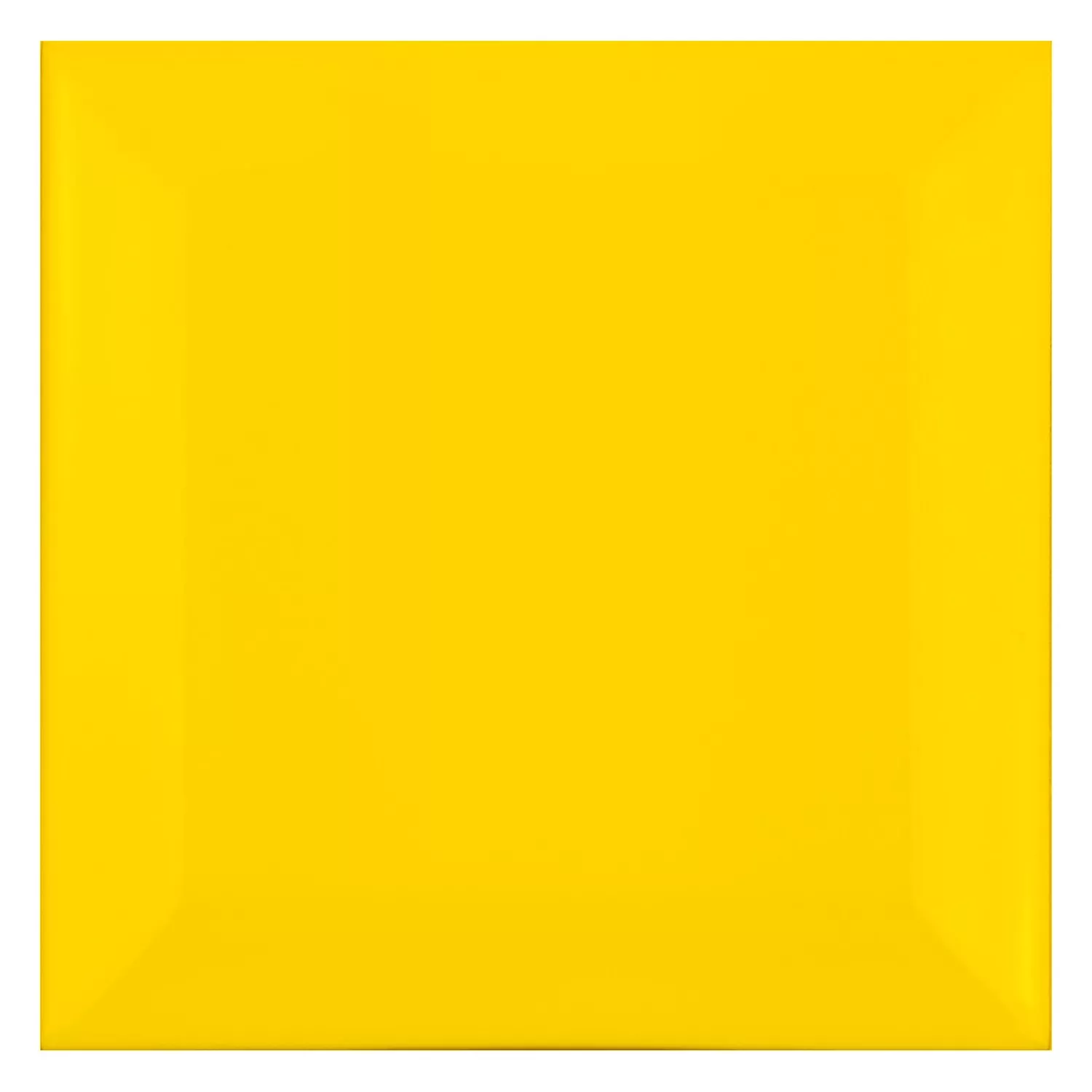 Carrelage métro Jaune Mat 10x10 cm Avec Facette Catarina Sol