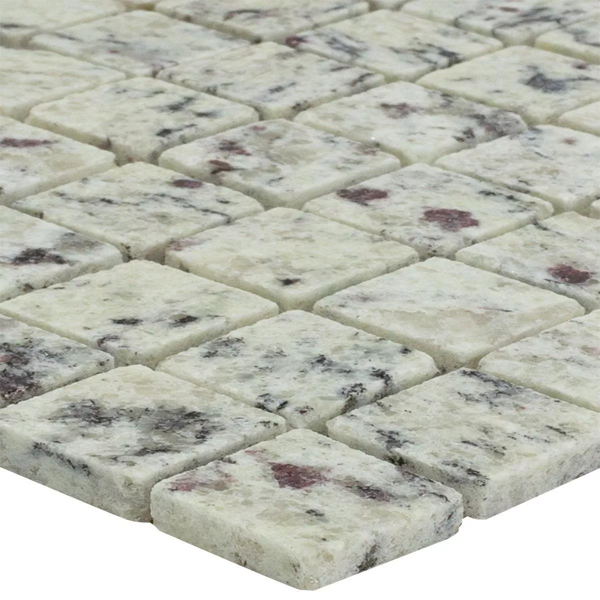 Mosaïque Pierre Naturelle 23x23x8mm Kashmir Blanc