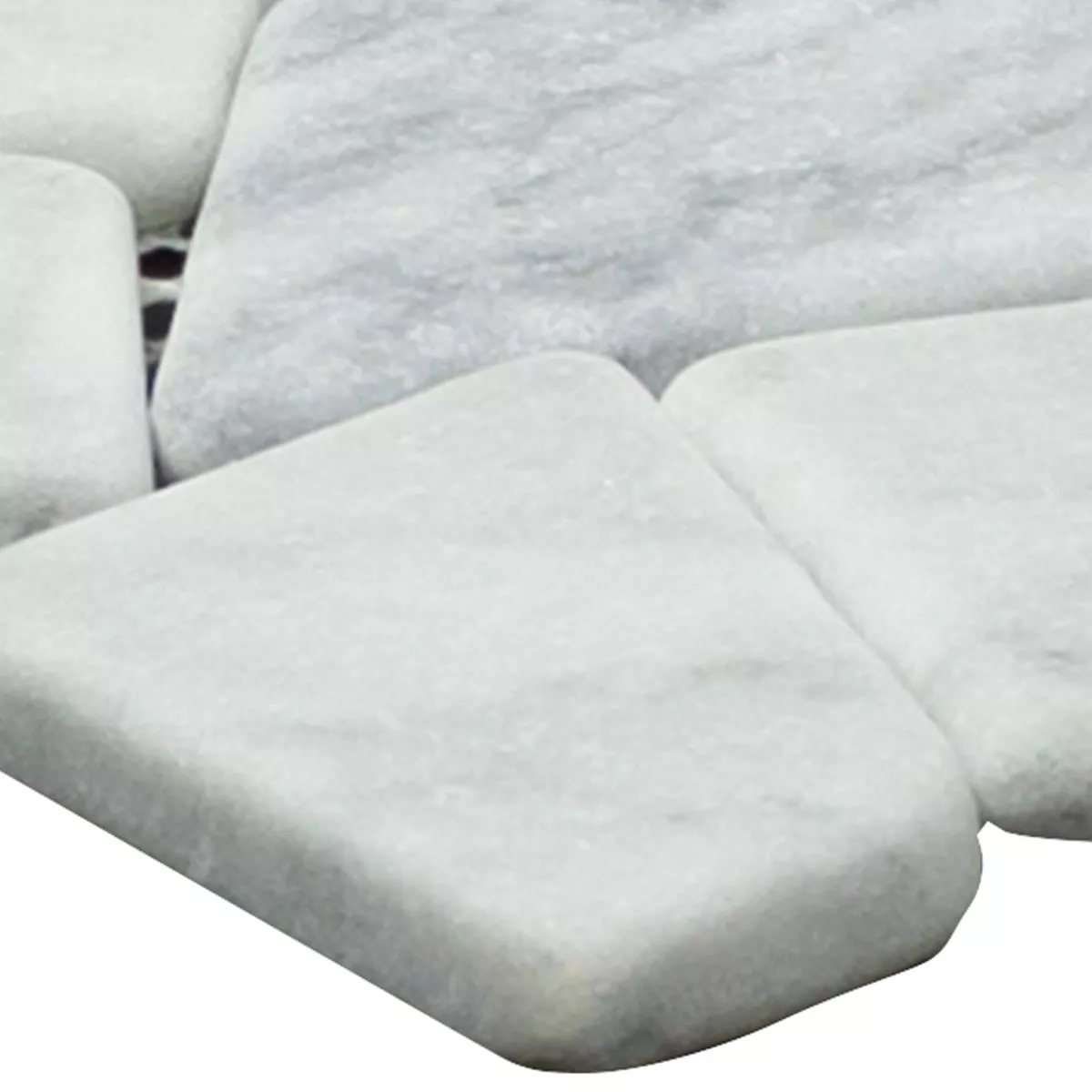 Échantillon Marbre cassé Mosaïque Carrelage Mareblu Carrara Blanc