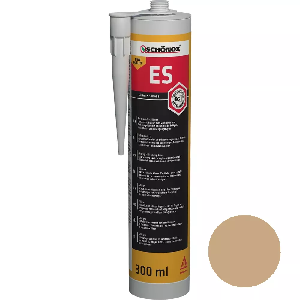 Mastic silicone pour joints Schönox ES Caramel (300 ml) Mastic silicone pour joints Schönox ES Caramel (300 ml)
