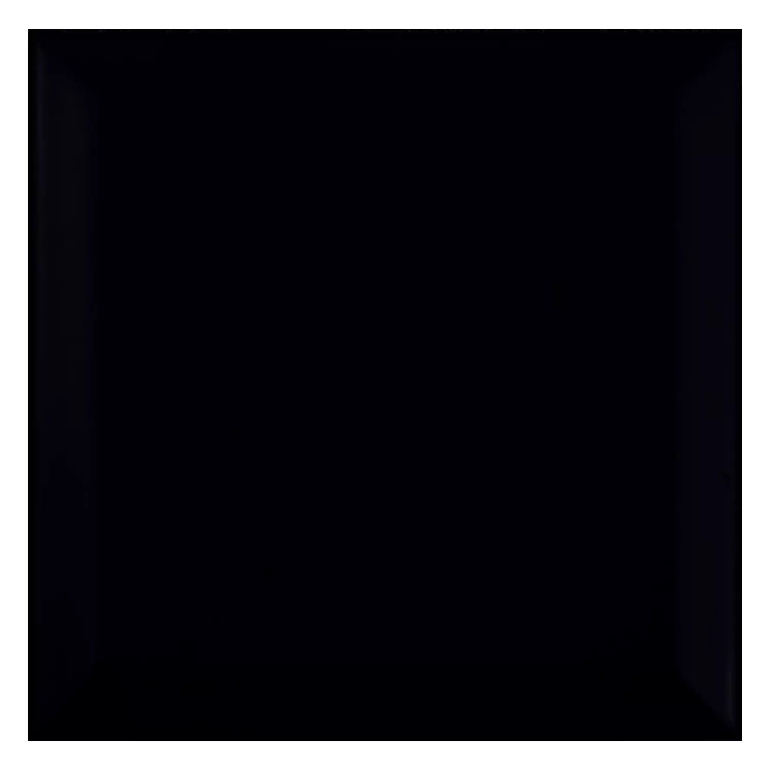 Carrelage métro Noir Mat 15x15 cm Avec Facette Eris Negro