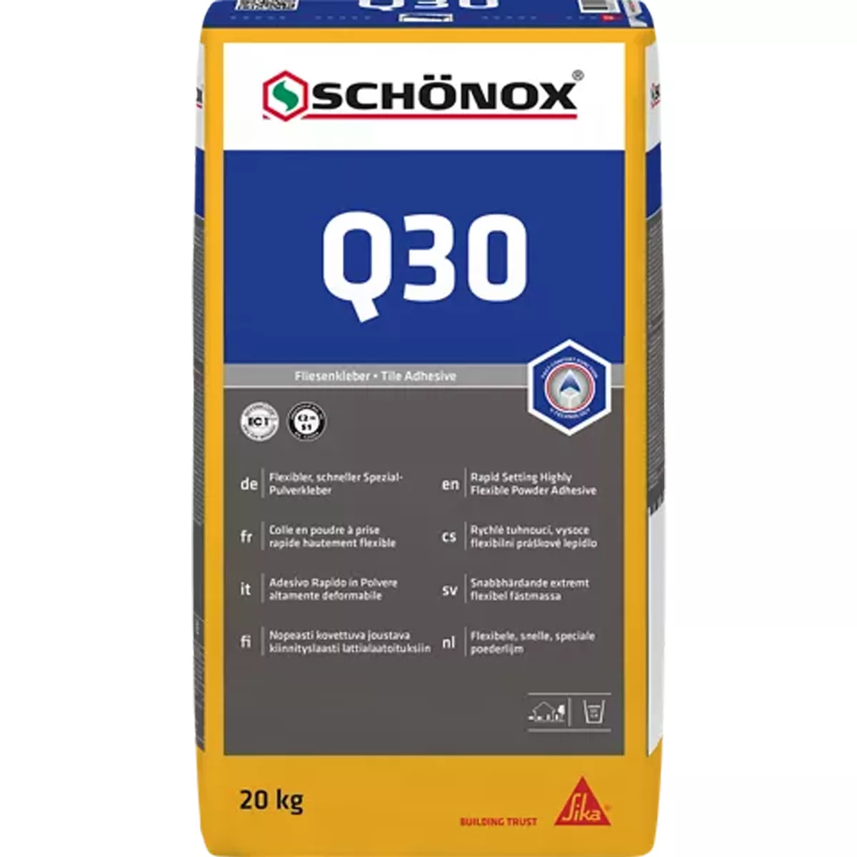 Tegellijm Schönox Q30 Flexibele speciale poederlijm 20 KG