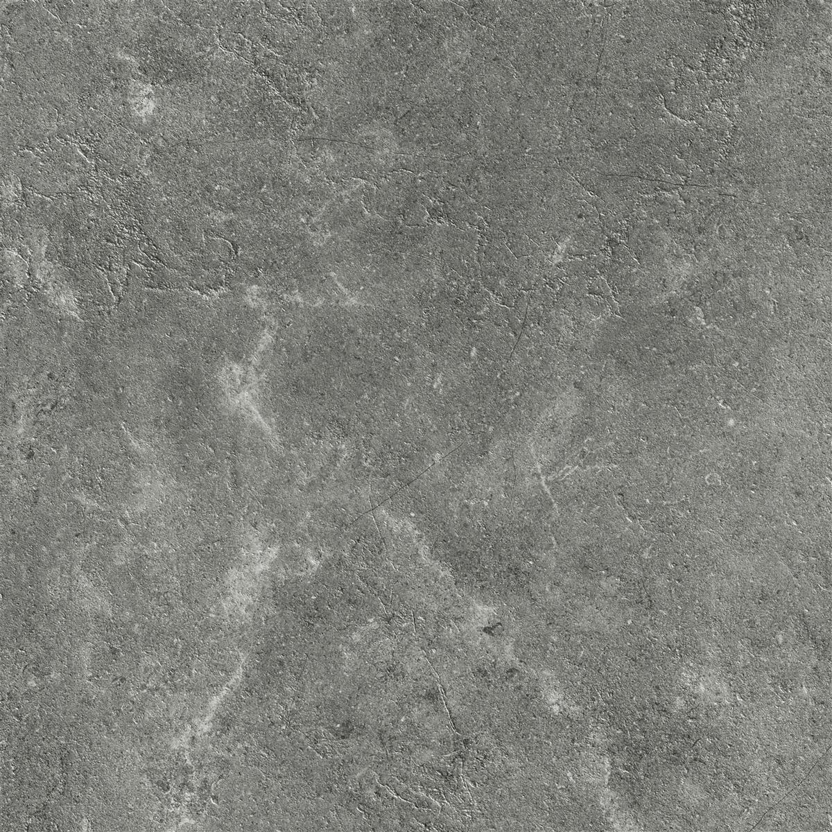 Carrelage Sol Et Mur Bangui Pierre Optique 60x60cm Gris Foncé