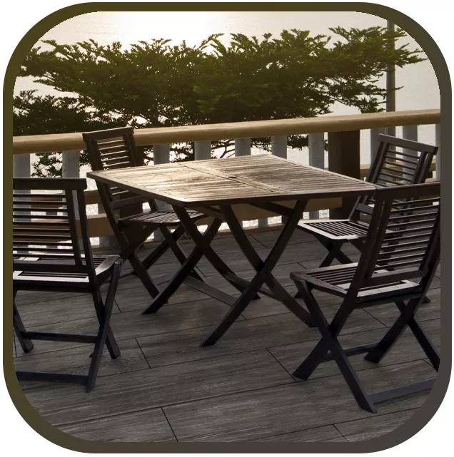 Carrelage en bois pour l'extérieur Carrelage en bois pour l'extérieur