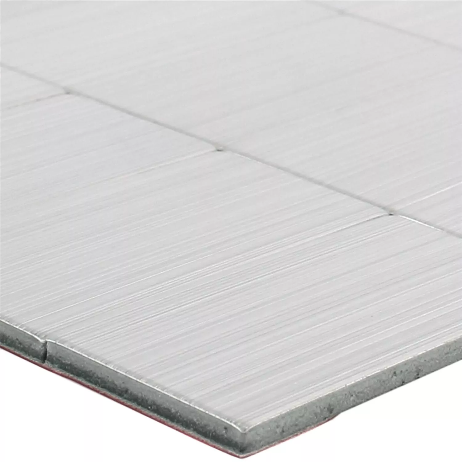 Mosaïque Carrelage Métal Auto Adhésif Mikros Argent Rectangle Mosaïque Carrelage Métal Auto Adhésif Mikros Argent Rectangle