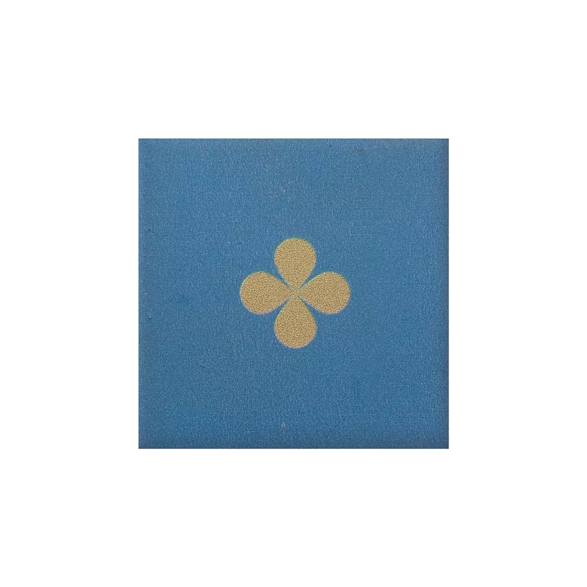Porselein steengoed Tegels Genexia Decor Blauw Rosone 4,6x4,6cm