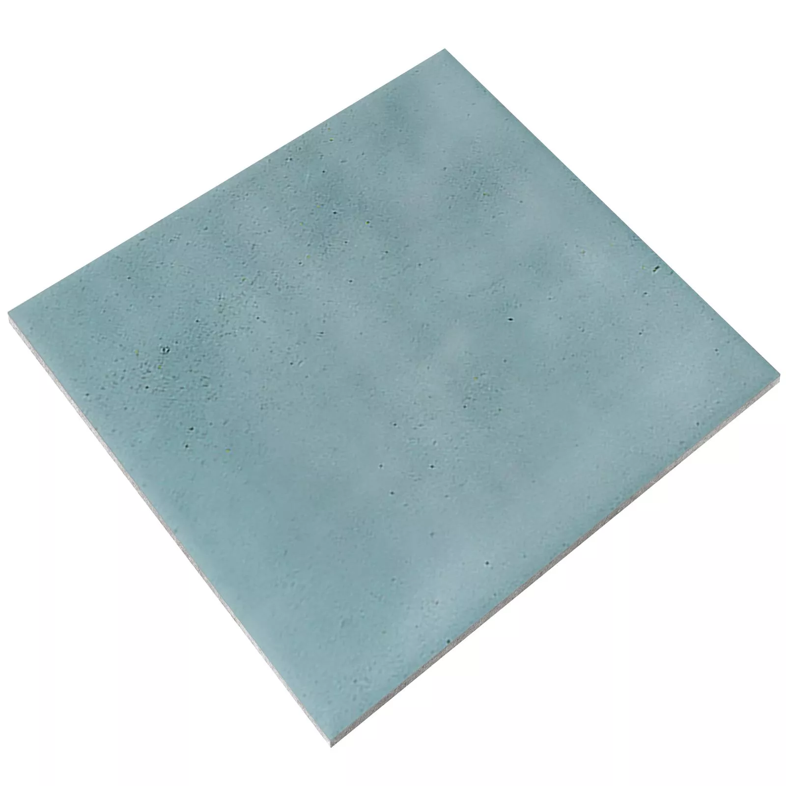 Sample Wandtegels Cap Town Glanzend Gegolfd 10x10cm Turquoise