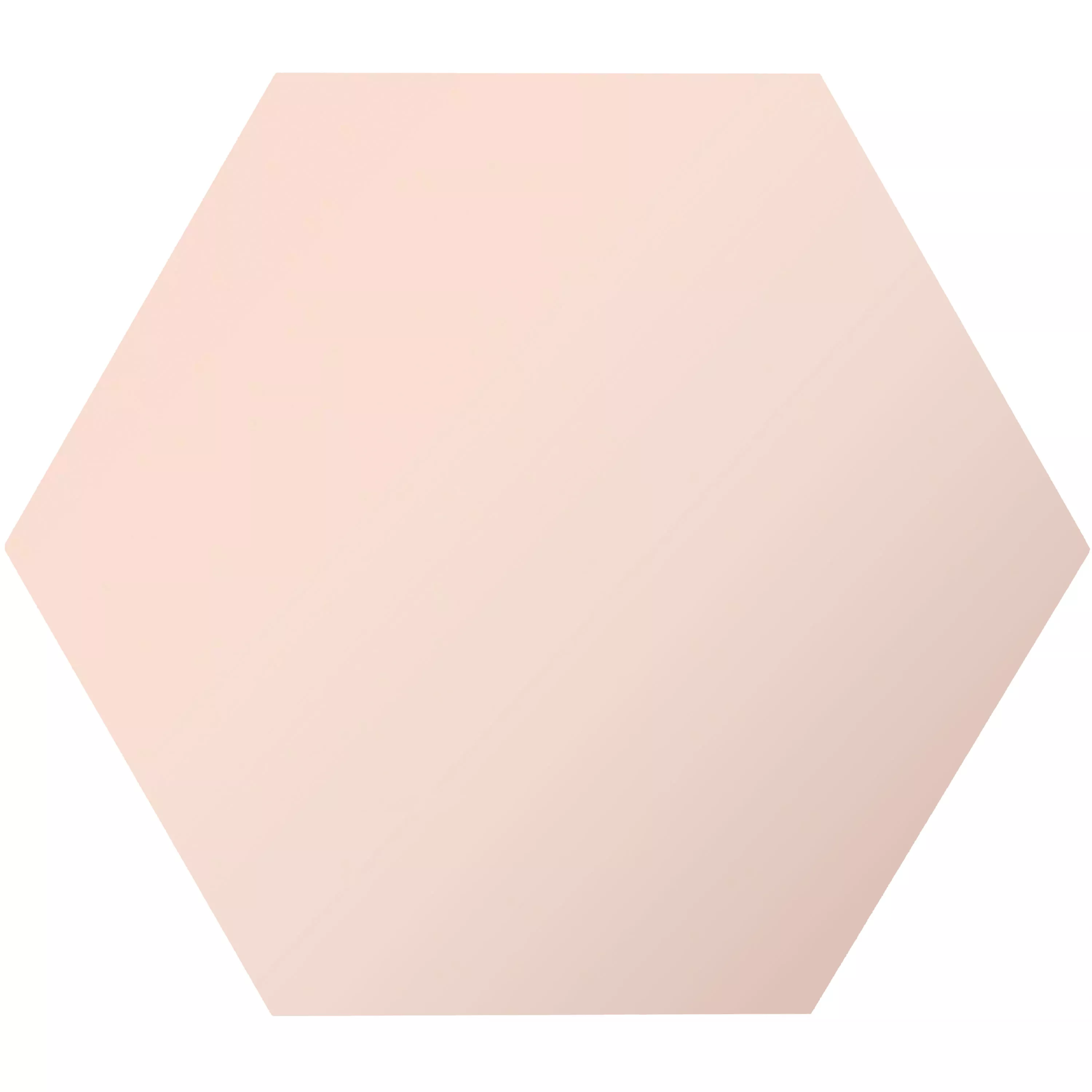 Sample Porselein steengoed Tegels Modena Hexagon Uni Roze Hexagon