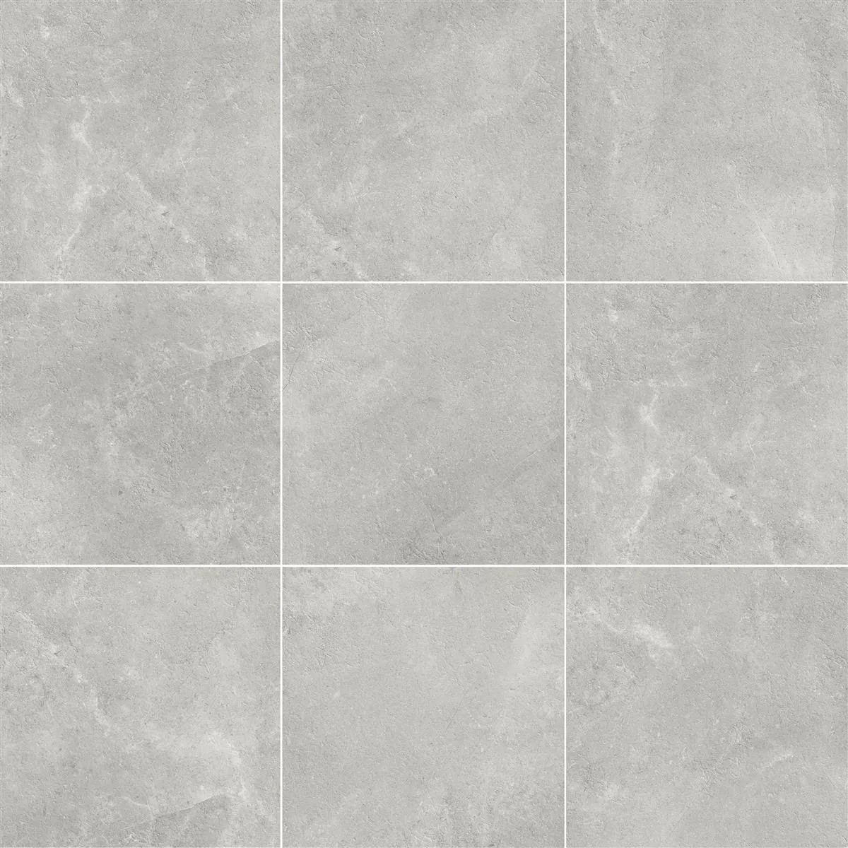 Sample Vloertegels Bangui Steen Optiek 60x60cm Zilver