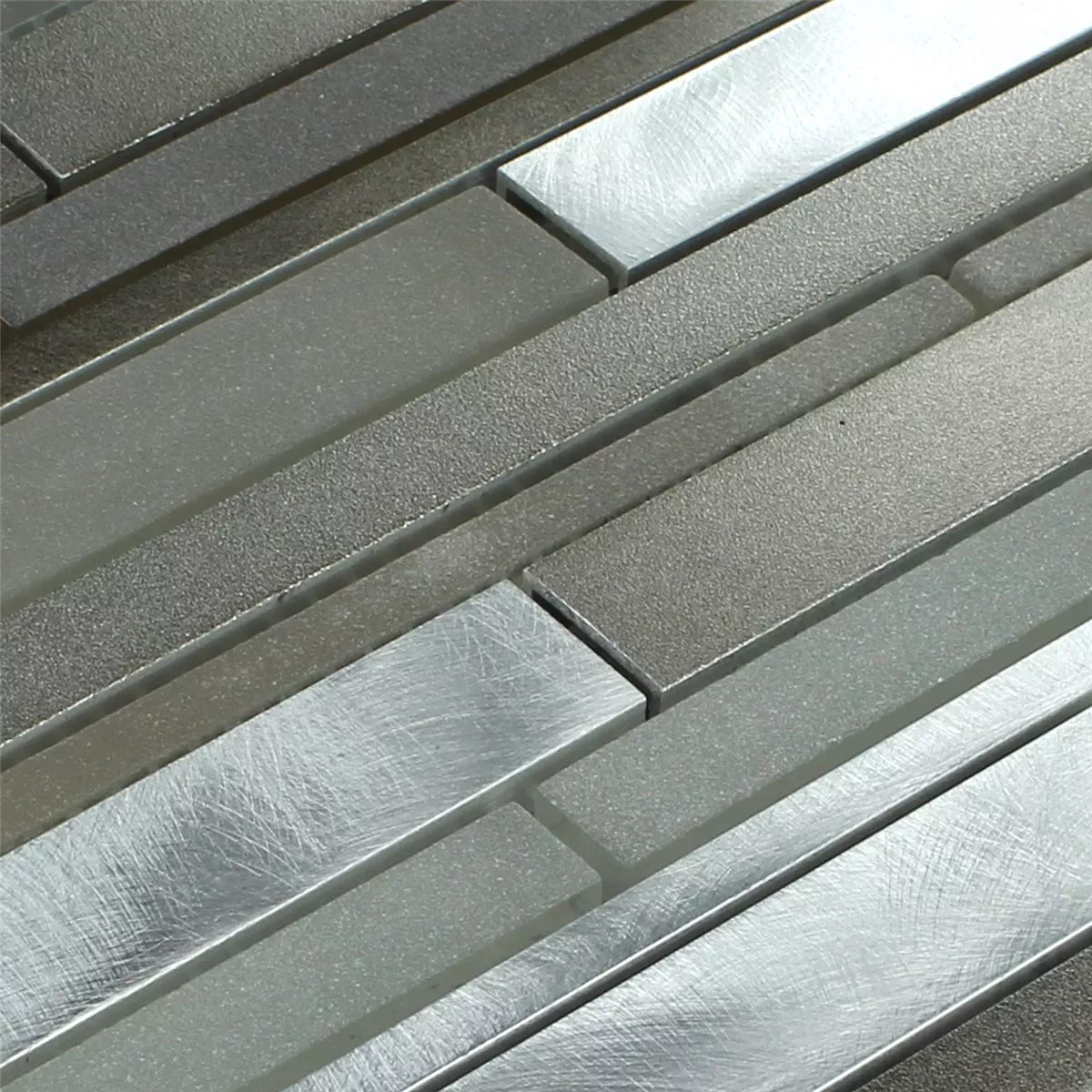 Échantillon Aluminium Verre Design Mosaïque Boue Stick