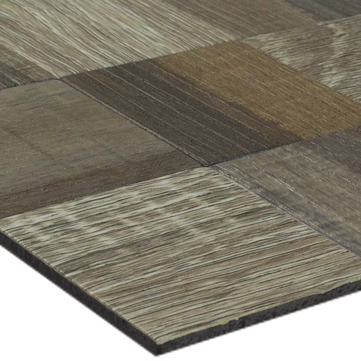 Métal Mosaïque Carrelage Auto Adhésif Imitation Bois Skypia Brun Beige