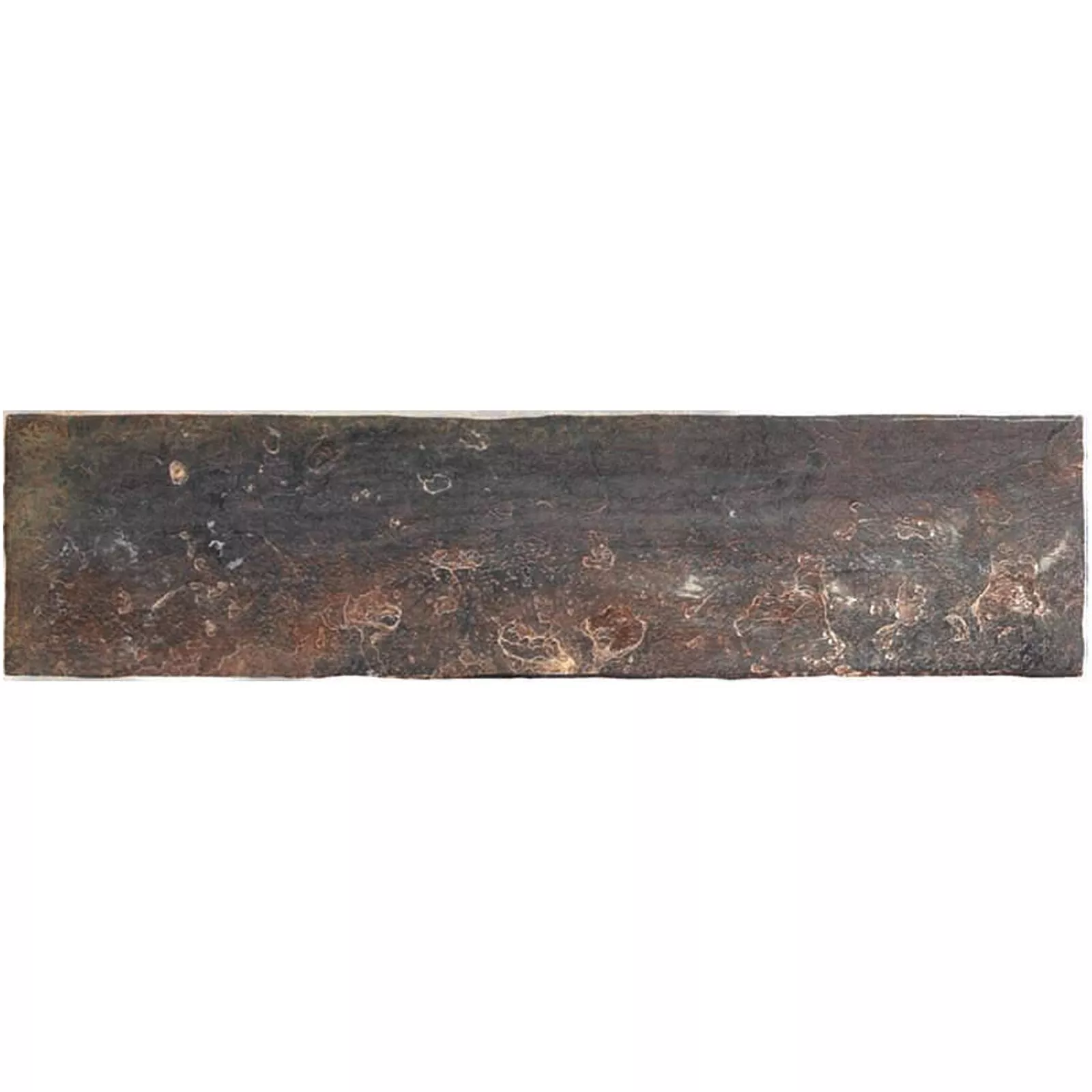 Wandtegels Wilhelmsburg Gegolfd 7,5x30cm Koperen